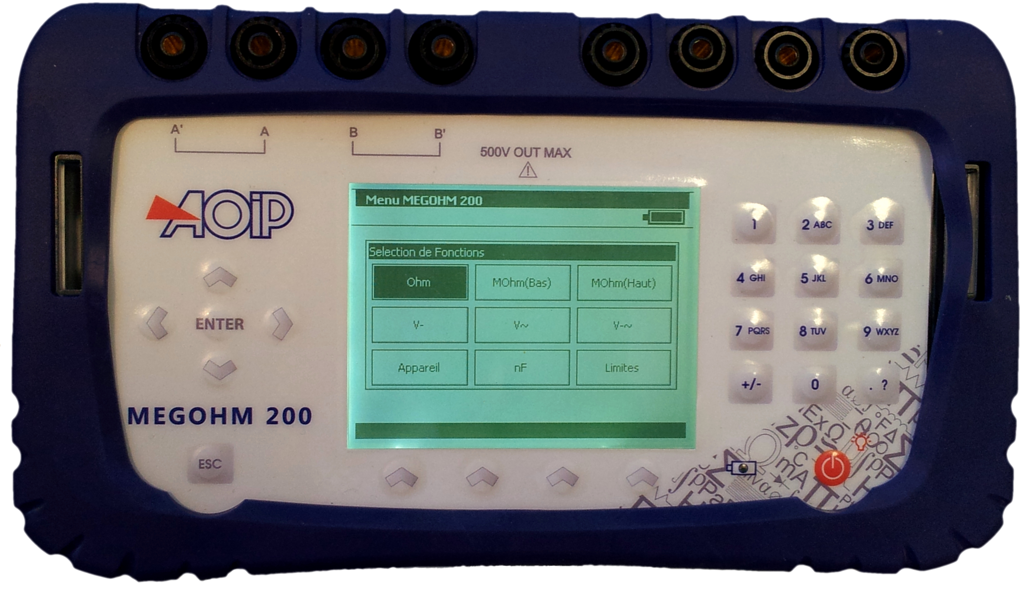 Megohm Ohmmètre / Mégohmmètre télécom - MEGOHM 200 par AOIP - MEGOHM 200 ...