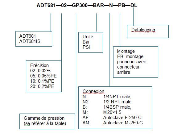 Manomètre numérique transmission sans fil IP67 avec enregistrement, 4200  bar - ADT 680 - Manomètres • AOIP